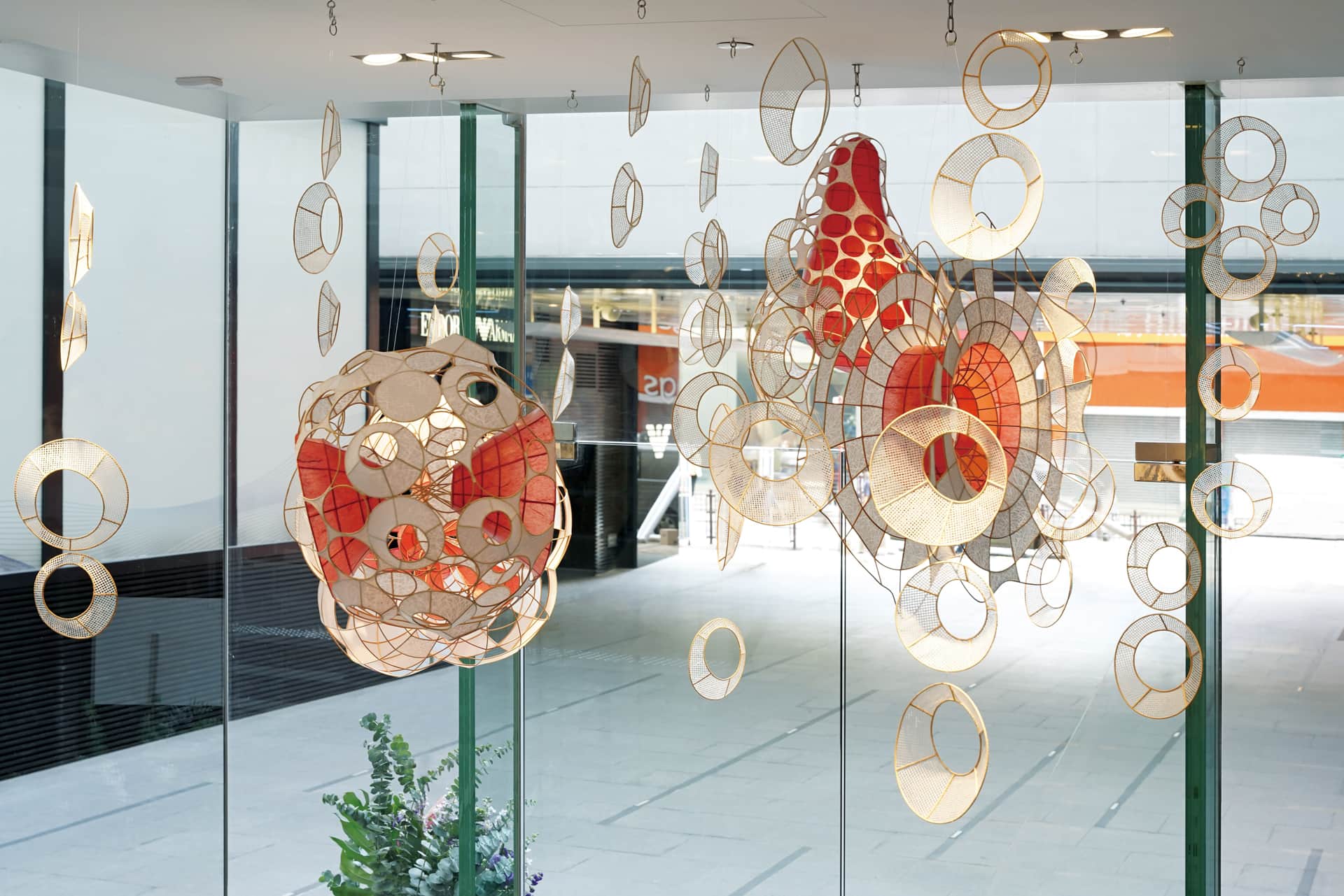 Xiaojing Yan, artwork installed at Canada Goose, Gateway Mall, Canton Road, Hong Kong Xiaojing Yan, artwork installed at Canada Goose, Gateway Mall, Canton Road, Hong Kong